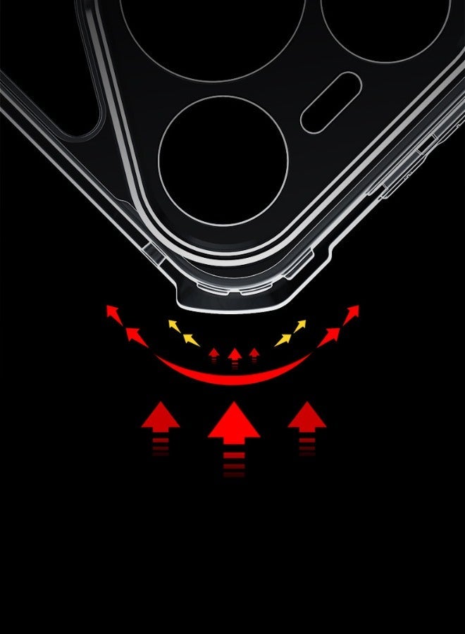 إكسوند حافظة هواوي Pura 70 مع حبل، لوحة خلفية من الأكريليك الشفاف + غطاء إطار ناعم أسود من مادة TPU، حافظة معتمدة مقاومة للسقوط من الدرجة العسكرية SGS، غطاء خلفي فائق مضاد للسقوط لهاتف هواوي P70، شفاف/أسود - Image 5